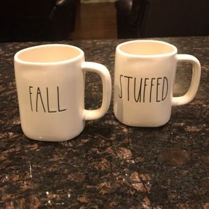 2 Rae Dunn coffee cups